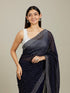Mohey Midnight Blue Stone Work Saree
