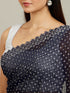 Mohey Midnight Blue Stone Work Saree