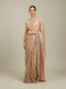 Mohey Beige Saree with Mirror Work