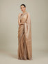 Mohey Beige Saree with Mirror Work