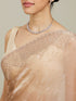 Mohey Beige Saree with Mirror Work