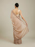 Mohey Beige Saree with Mirror Work