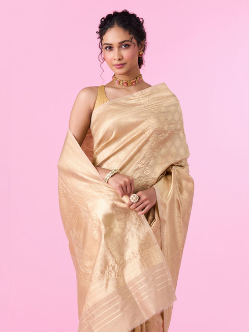 Mohey Beige Harmony Saree