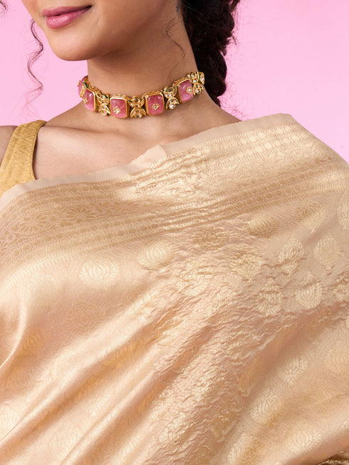 Mohey Beige Harmony Saree