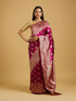Mohey Elegant Wine Saree