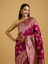 Mohey Elegant Wine Saree