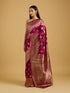 Mohey Elegant Wine Saree