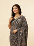 Mohey Midnight Blue Paisley Embroidered Sequined Saree