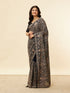 Mohey Midnight Blue Paisley Embroidered Sequined Saree