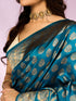 Mohey Elegant Cerulean Blue Tradition Saree