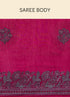 Mohey Rouge Red Stone Work Saree with Floral Patterns