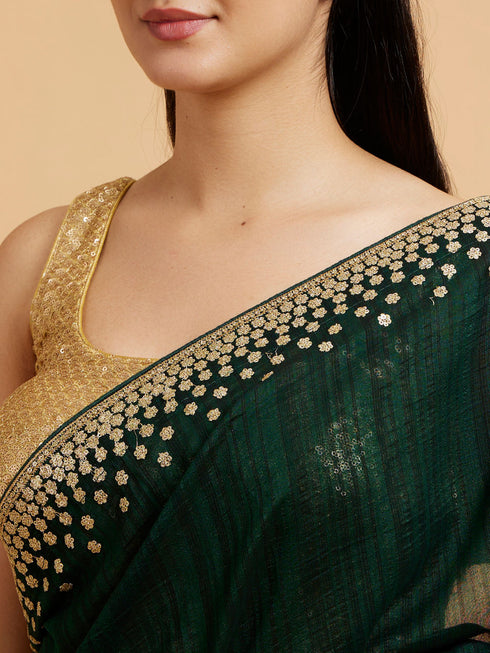 Mohey Sublime Green Elegance Saree