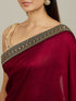 Mohey Rose Red Embroidered Border Saree