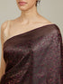 Mohey Windsor Wine Floral Patterned Saree