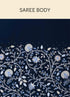 Mohey Indigo Blue Paisley Patterned Saree