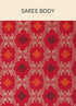 Mohey Ruby Pink Paisley Patterned Saree
