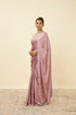 Mohey Lilac Sequined Saree