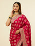 Mohey Rani Pink Buta Printed Bridal Saree