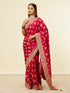 Mohey Rani Pink Buta Printed Bridal Saree