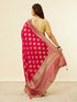 Mohey Rani Pink Buta Printed Bridal Saree