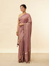 Mohey Mulberry Purple Zari Striped Saree