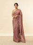 Mohey Mulberry Purple Zari Striped Saree