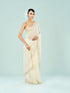 Mohey Cream Organza Splendor Saree