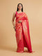 Mohey Orange Festive Radiance Saree
