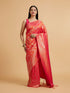 Mohey Orange Festive Radiance Saree