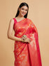Mohey Orange Festive Radiance Saree