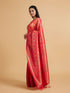 Mohey Orange Festive Radiance Saree