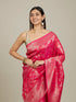 Mohey Rani Pink Lotus Leaf Patterned Saree