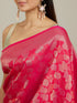 Mohey Rani Pink Lotus Leaf Patterned Saree