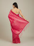 Mohey Rani Pink Lotus Leaf Patterned Saree