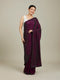 Mohey Windsor Wine Stone Embellished Saree
