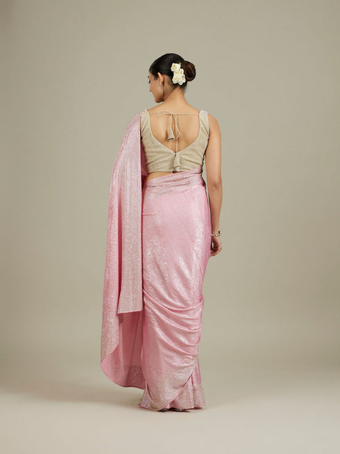 Mohey Pink Stone Embellished Saree