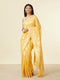 Mohey Sunshine Yellow Floral Zari work Saree