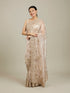 Mohey Ravishing Fawn Organza Saree