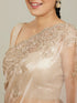 Mohey Ravishing Fawn Organza Saree
