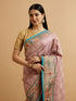 Mohey Engagement Glory Purple Silk Saree with Embroidery and Zari