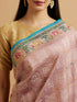 Mohey Engagement Glory Purple Silk Saree with Embroidery and Zari