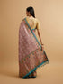 Mohey Engagement Glory Purple Silk Saree with Embroidery and Zari