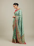 Mohey Sea Green Village Art Embroidered Saree