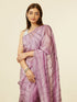 Mohey Lilac Stone Embellished Saree