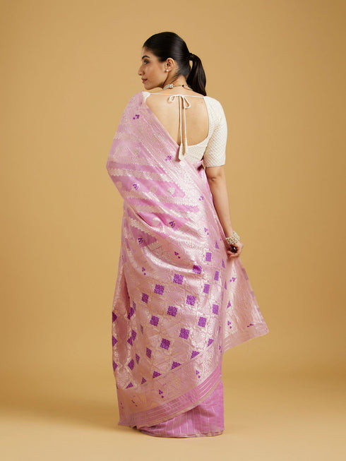 Mohey Lavish Purple Extravaganza Saree
