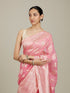 Mohey Elegant Pink Silk with Intricate Zari Weave Saree