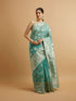 Mohey Light Blue with Intricate Zari Weave Saree