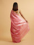 Mohey Pink Floral Jaal Patterned Saree