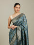 Mohey Enchanting Indigo Chanderi Saree