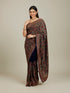 Mohey Indigo Blue Imperial Paisley Patterned Saree